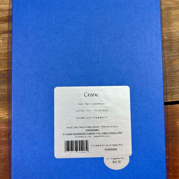 Crane Holiday Notecard Set. Two new boxes of hand engraved cards and envelopes. - Picture 2 of 6